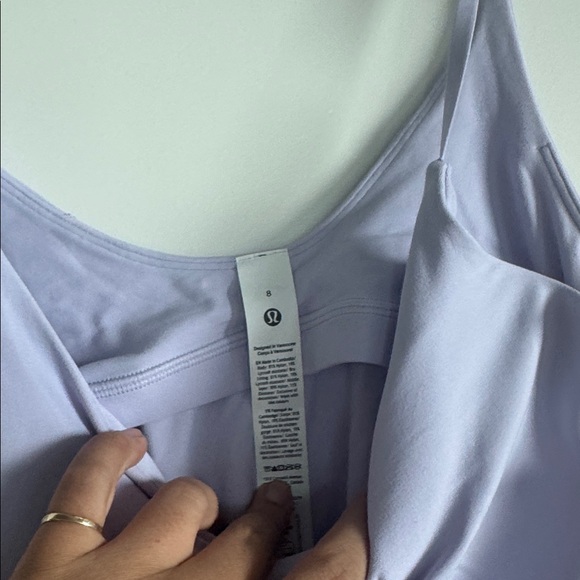 NWT Lululemon Align Waist-Length Cami A/B Cup Size 8 Lavender Frost - Picture 6 of 8
